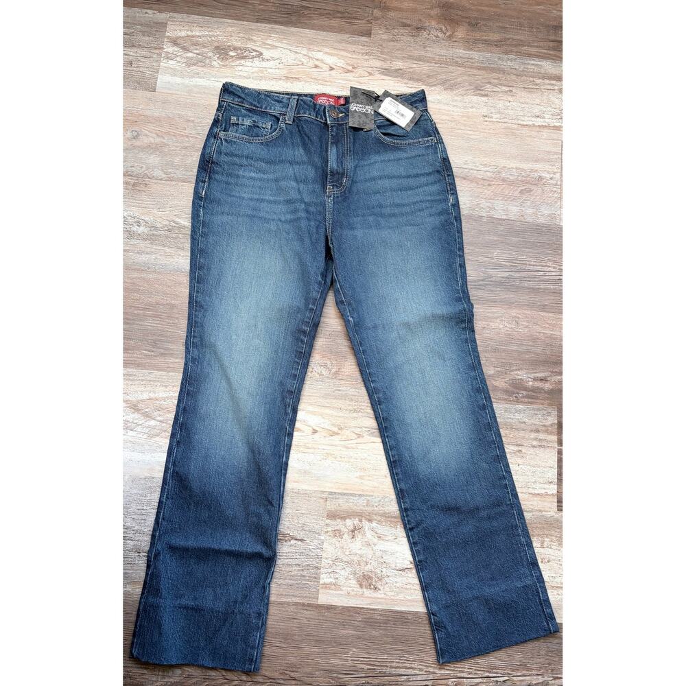 Johnny Was Sasson NWT Jeans Womens Sz 30 Wide Leg Flare Medium Wash Boho Denim